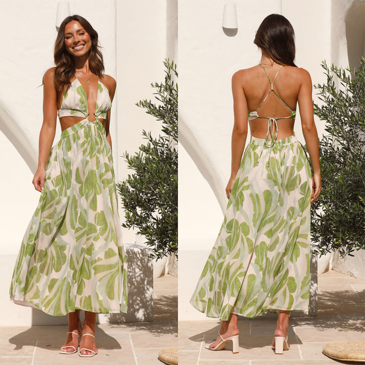 Damen Luftiges Maxikleid mit floralem Design Drune