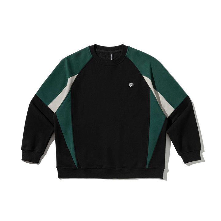 Unisex Colorblock-Sweatshirt mit Raglanärmeln und strukturierter Ziernaht Drune