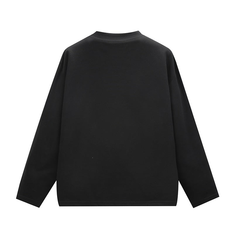 Unisex Oversize Rundhals-Sweatshirt mit Raglannähten und feiner Struktur Drune