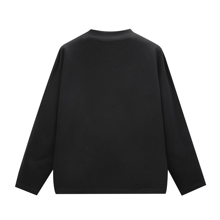 Unisex Oversize Rundhals-Sweatshirt mit Raglannähten und feiner Struktur Drune