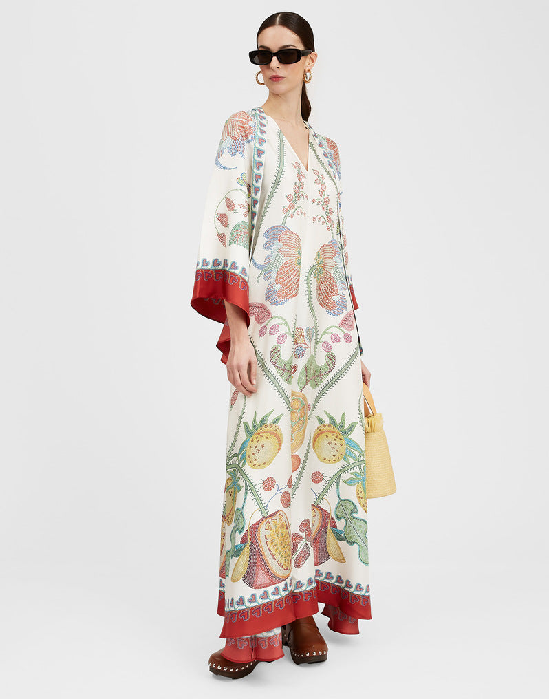 Drune | Bedrucktes Dreiviertelarmkleid