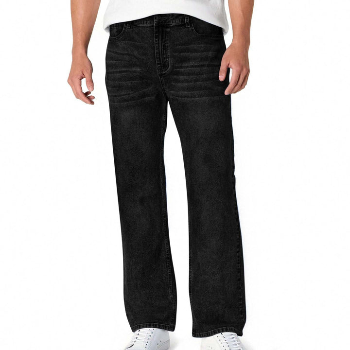 Herren lässige Bootcut Jeans mit modernen Waschungen Drune