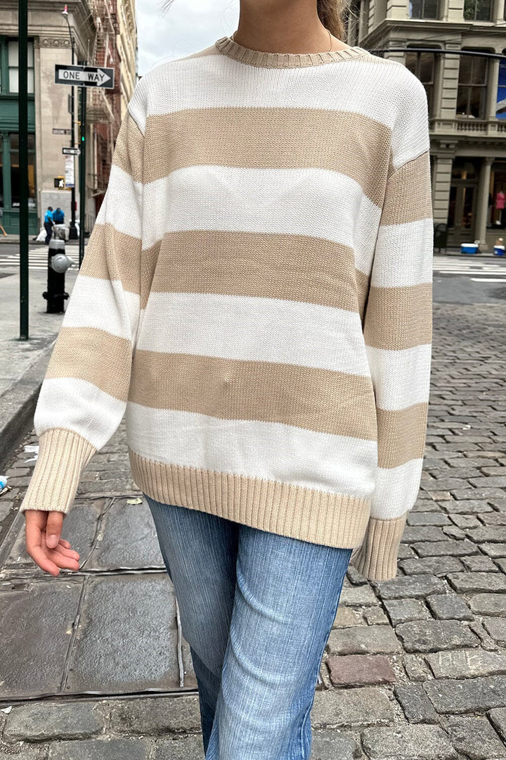 Drune | Streifen Strickpullover