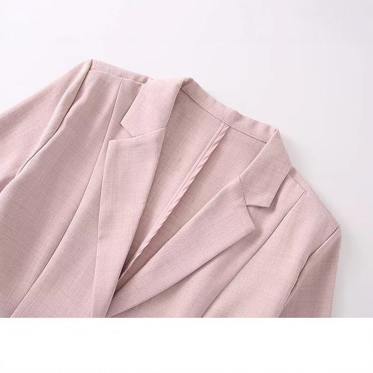 Damen elegante Blazerjacke mit floralem Innenfutter Drune