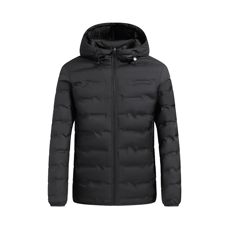 Herren ultraleichte gesteppte Daunenjacke mit Kapuze Drune