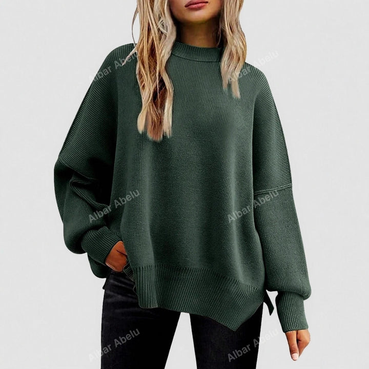 Damen Lässiger Oversized Pullover mit strukturiertem Muster Drune
