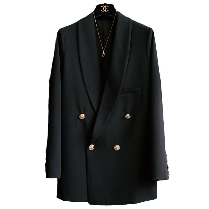 Damen Eleganter Doppeltbreasted Blazer Drune 1789268861