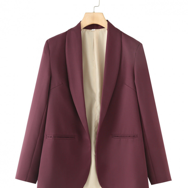 Damen eleganter Blazer mit einzigartigem Schnitt und Taschen Drune