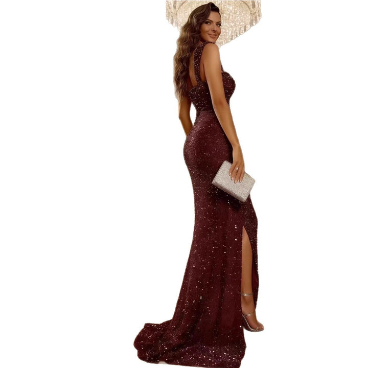Damen Abendkleid mit funkelnden Pailletten Drune