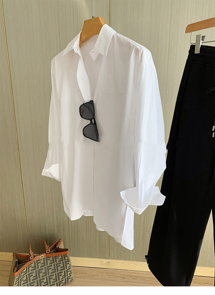 Damen Lässige Oversized-Bluse Drune