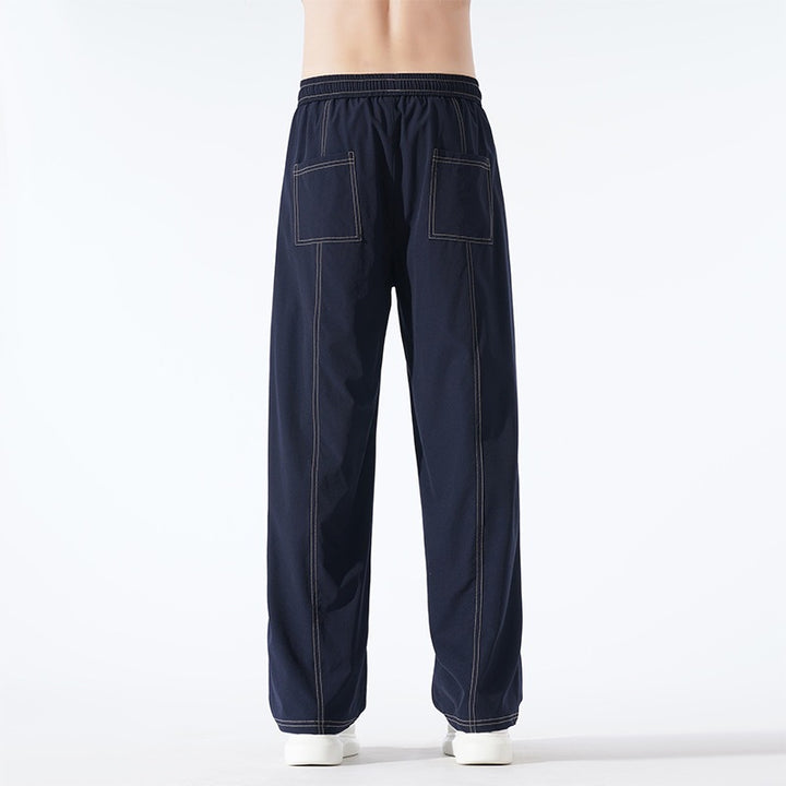 Herren Bequeme Relaxed Fit Freizeithose Drune