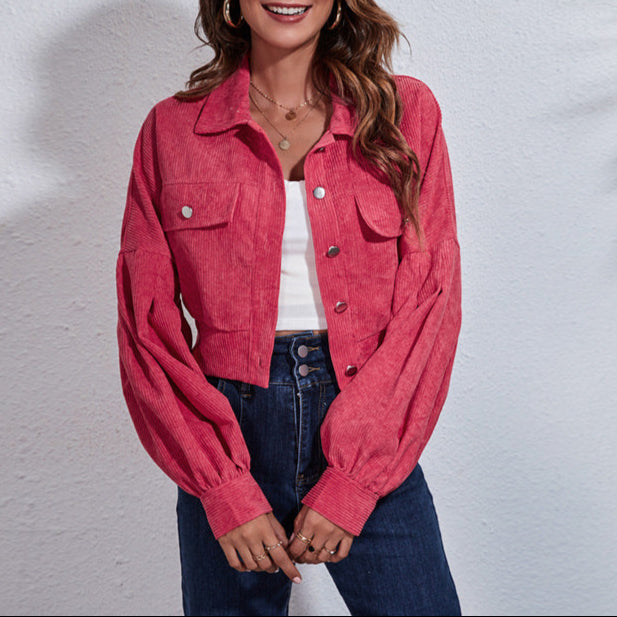 Drune | Damen Blouson Jacke Breite Ärmel Design