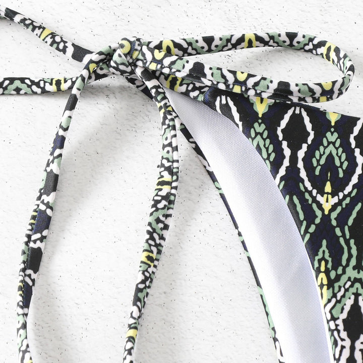 Damen Triangel-Bikini mit verspieltem Knoten-Design Drune