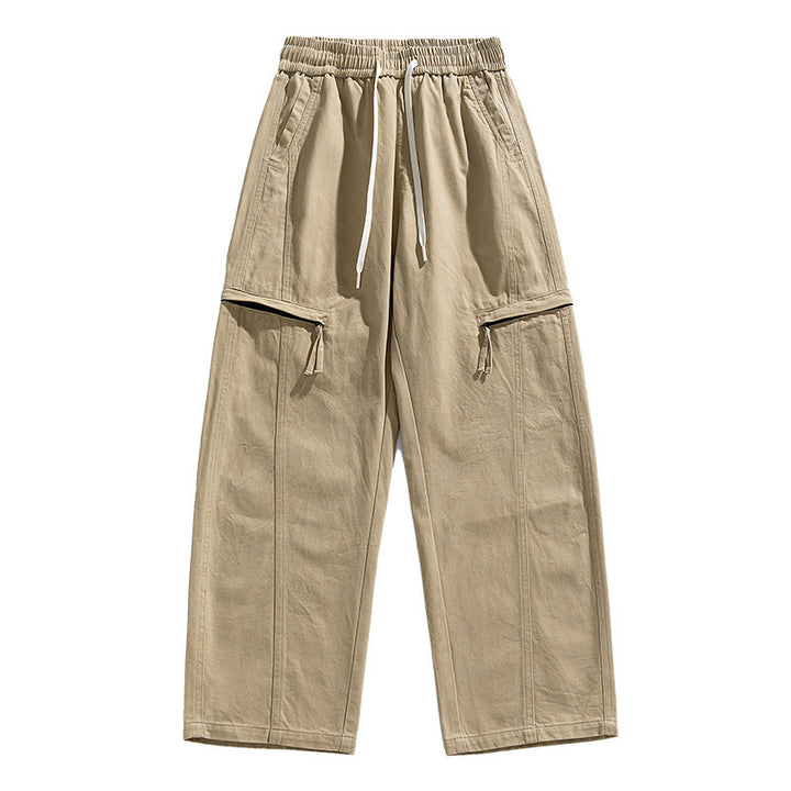 Herren Weite Cargo-Jogginghose im Baggy‑Schnitt mit Kordelbund & Mehrfachtaschen Drune