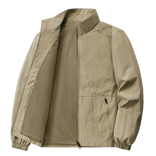 Herren Leichte Freizeitjacke mit schmalem Kragen Drune