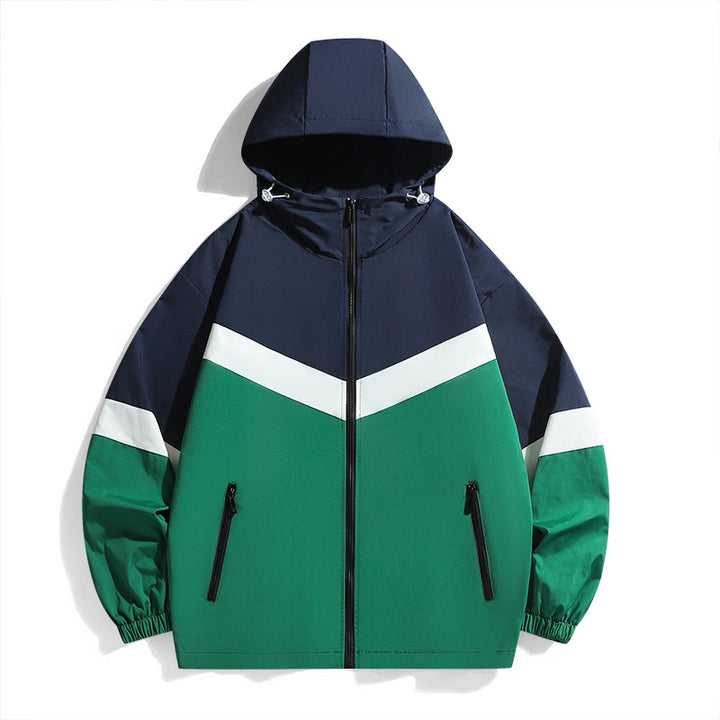 Herren Sportliches Übergangsjacke mit Kapuze Drune