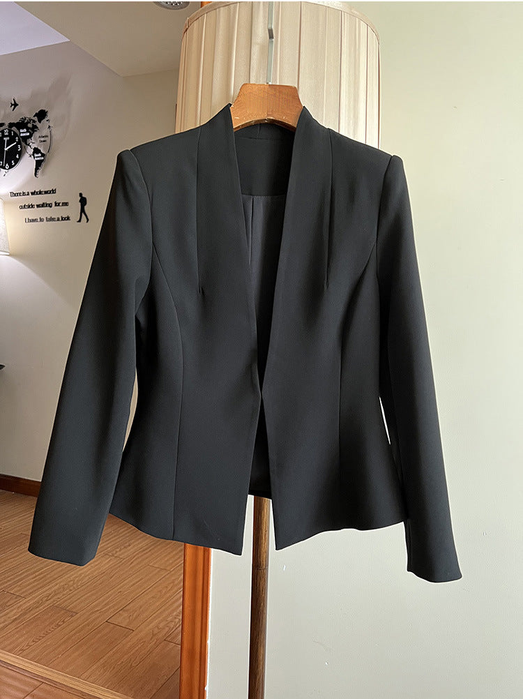 Damen Eleganter Blazer mit asymmetrischem Schnitt Drune