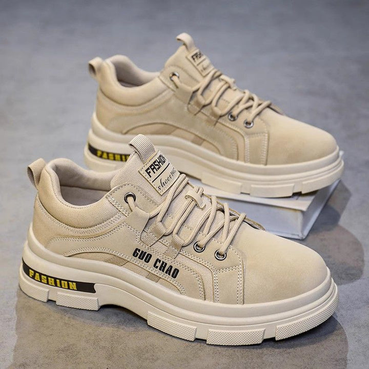 Damen modische und komfortable Sneakers mit dicker Sohle Drune