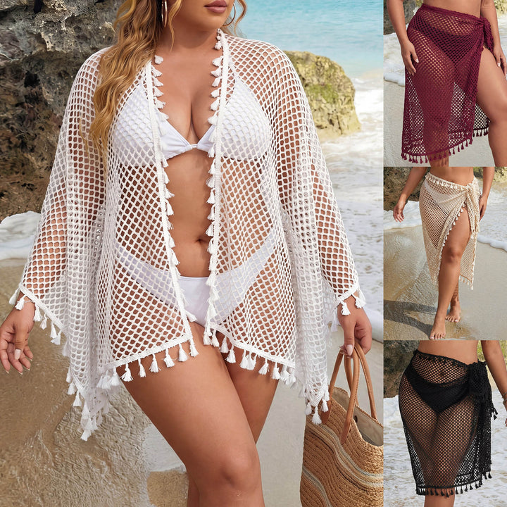 Damen luftiger Häkel-Strandsarong Drune 1779787399