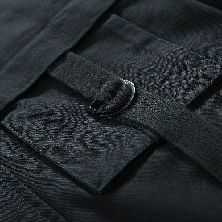 Herren Utility-Fieldjacke mit Stehkragen, D-Ring-Details und Reißverschlusstaschen Drune