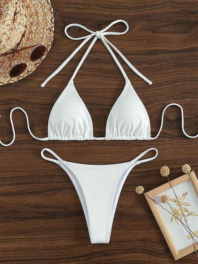 Damen Triangel-Bikini mit feinen Rüschendetails Drune