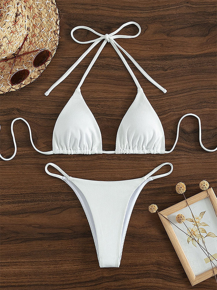 Damen Triangel-Bikini mit feinen Rüschendetails Drune