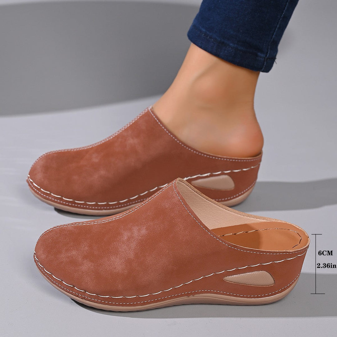 Damen Clogs mit ergonomischem Fußbett und rutschfester Sohle Drune