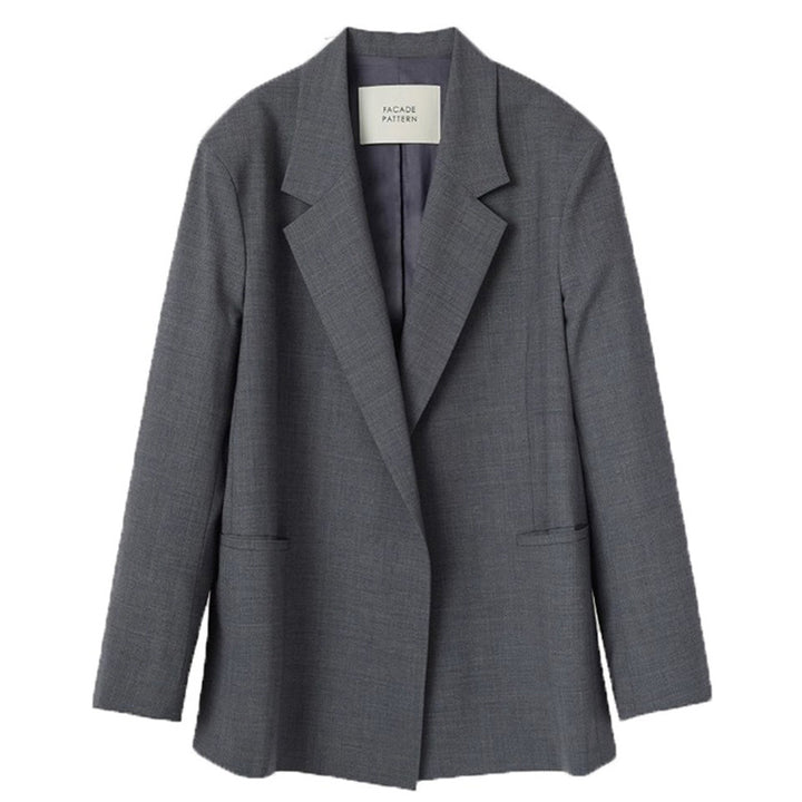 Damen Eleganter Oversized-Blazer mit edlem Schnitt Drune