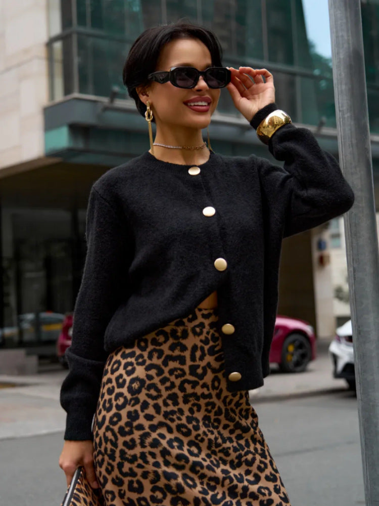 Damen Glamouröser Strickcardigan Drune