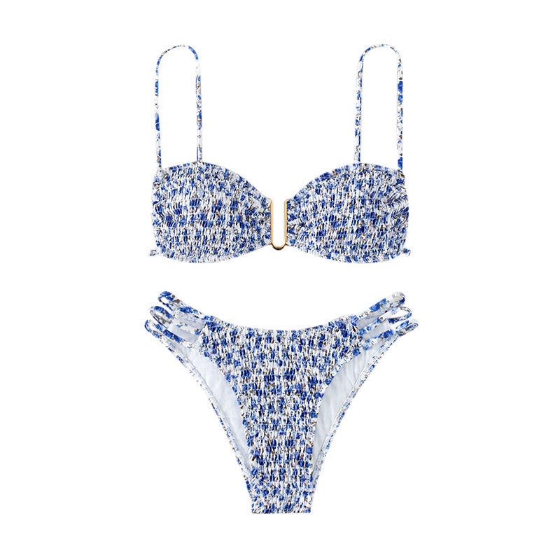 Damen Bikini-Set mit raffinierten Rüschendetails und trägerloser Konstruktion Drune