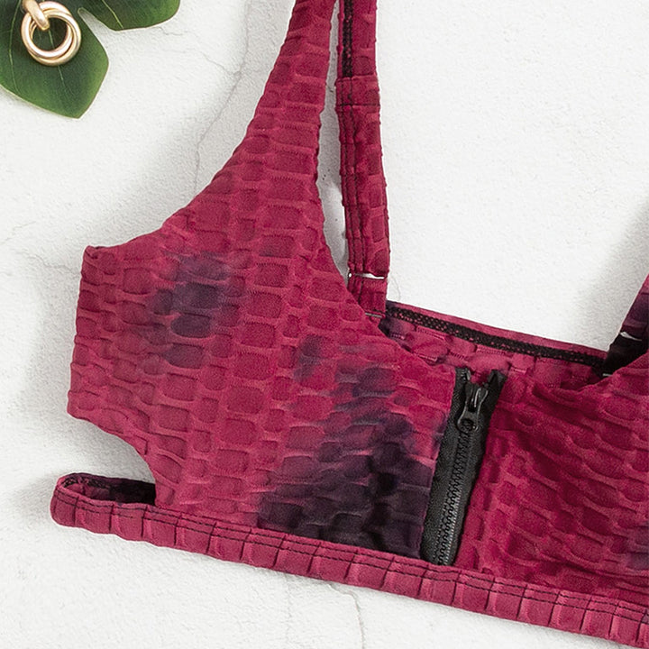 Damen Sportlicher Bikini mit innovativem Reißverschluss Drune