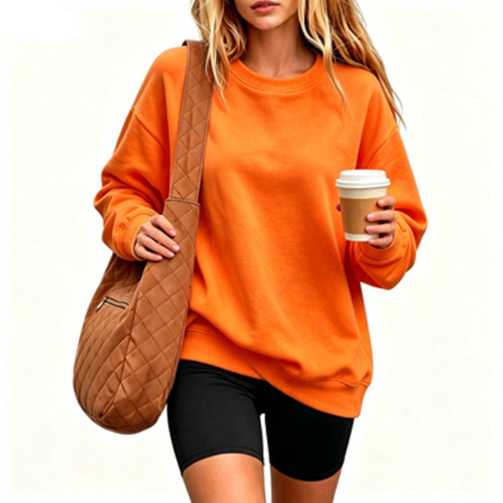 Damen Bequemer Oversized Sweatshirt Drune