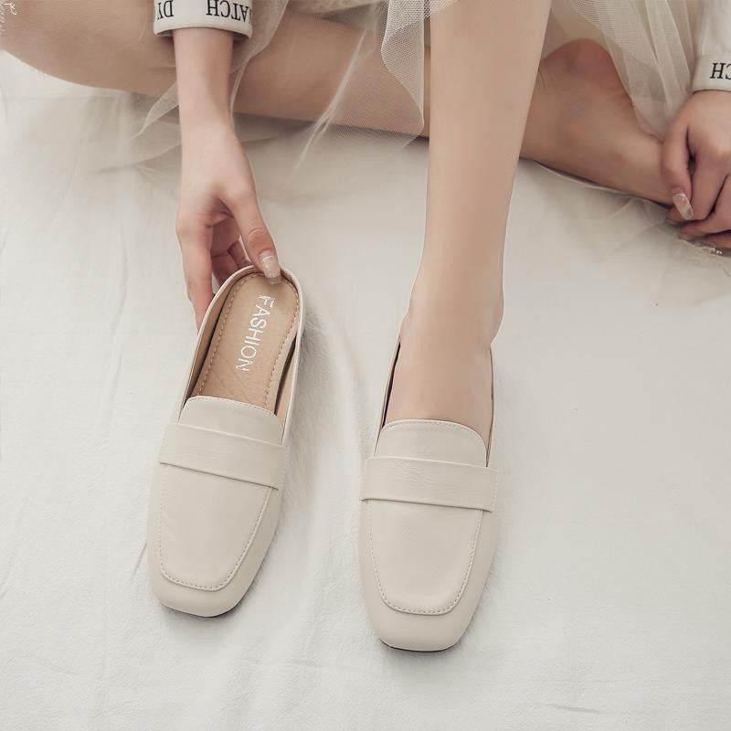 Damen elegante Slipper mit modischem Ledermuster Drune