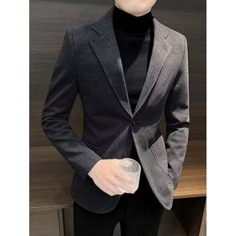 Herren Eleganter Blazer mit schmalem Schnitt Drune