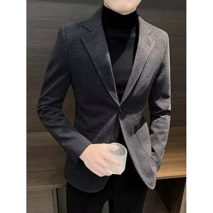 Herren Eleganter Blazer mit schmalem Schnitt Drune