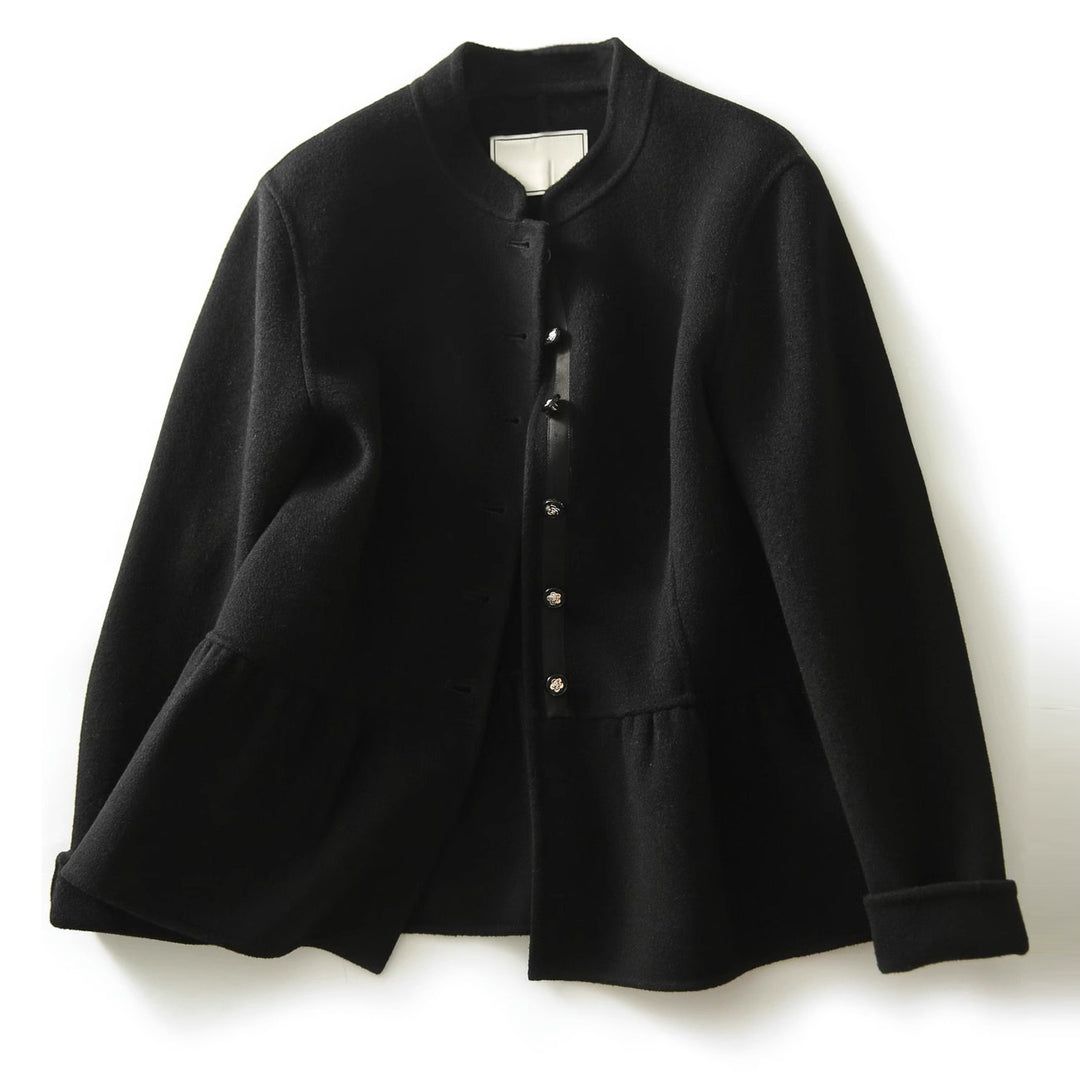 Damen Modischer Sweatjacke mit Knopfdetails Drune