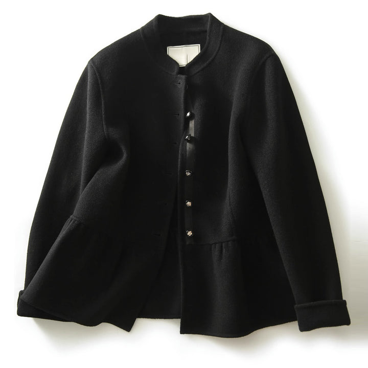 Damen Modischer Sweatjacke mit Knopfdetails Drune