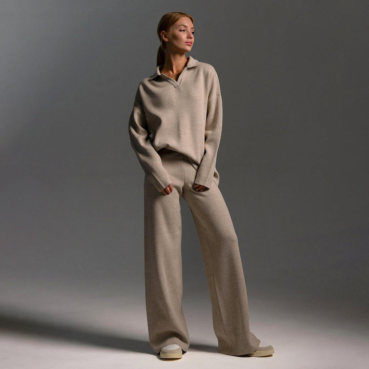 Drune | Lounge Satz mit Weiten Hose und Poloshirt