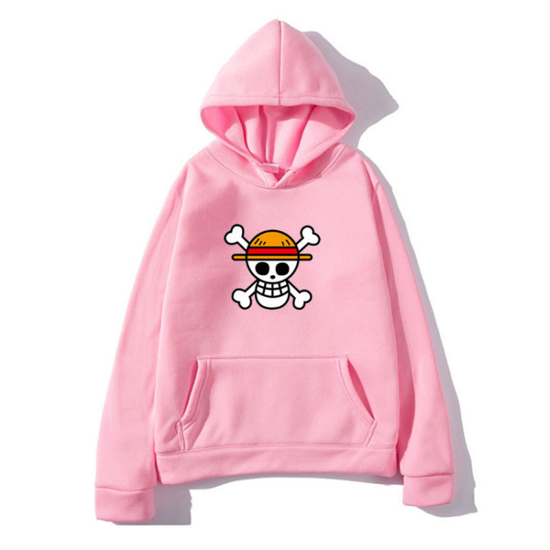Damen Kapuzenpullover mit kreativem Piratenmotiv und bequemer Passform Drune