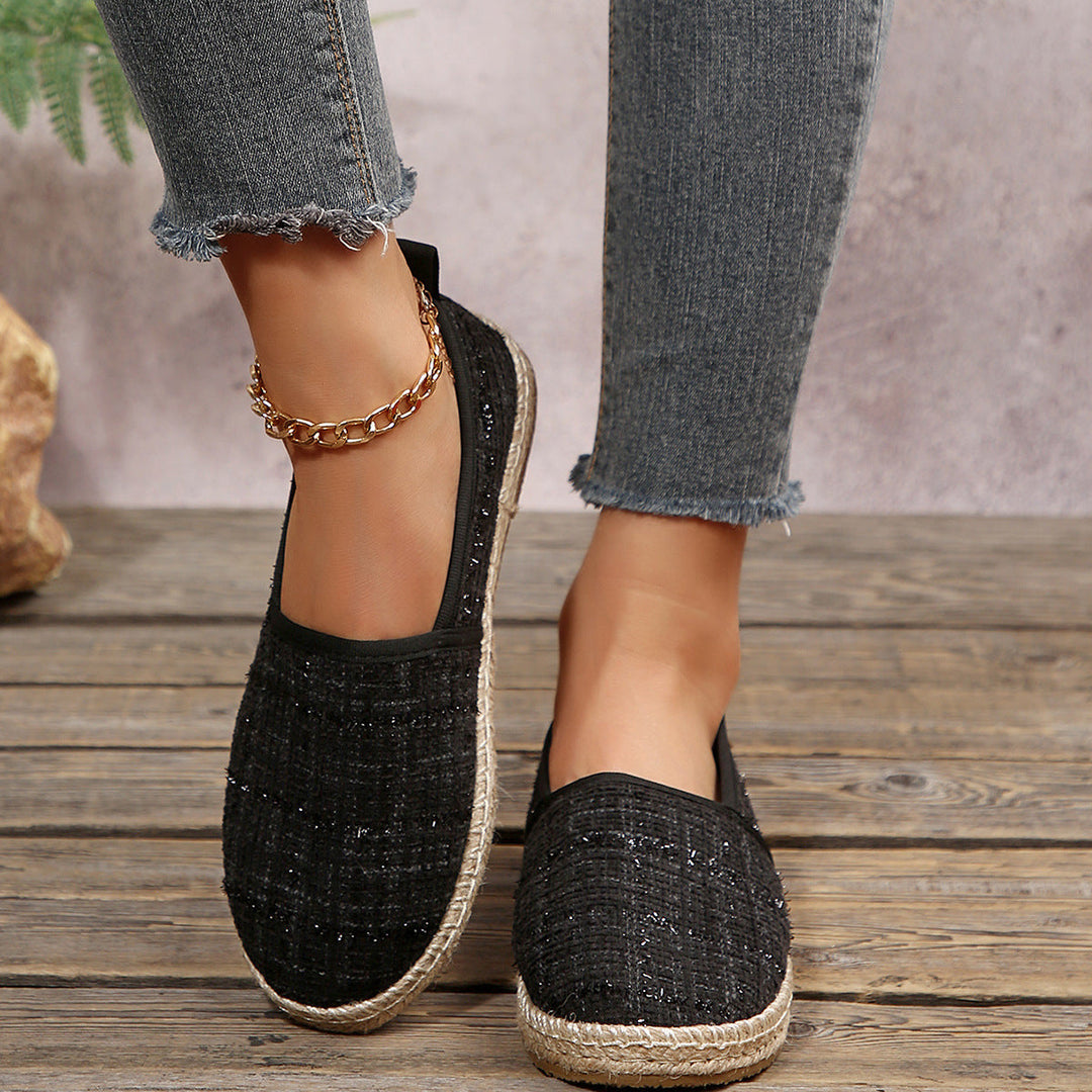 Damen Espadrilles mit rutschfester Sohle und anatomischem Fußbett Drune