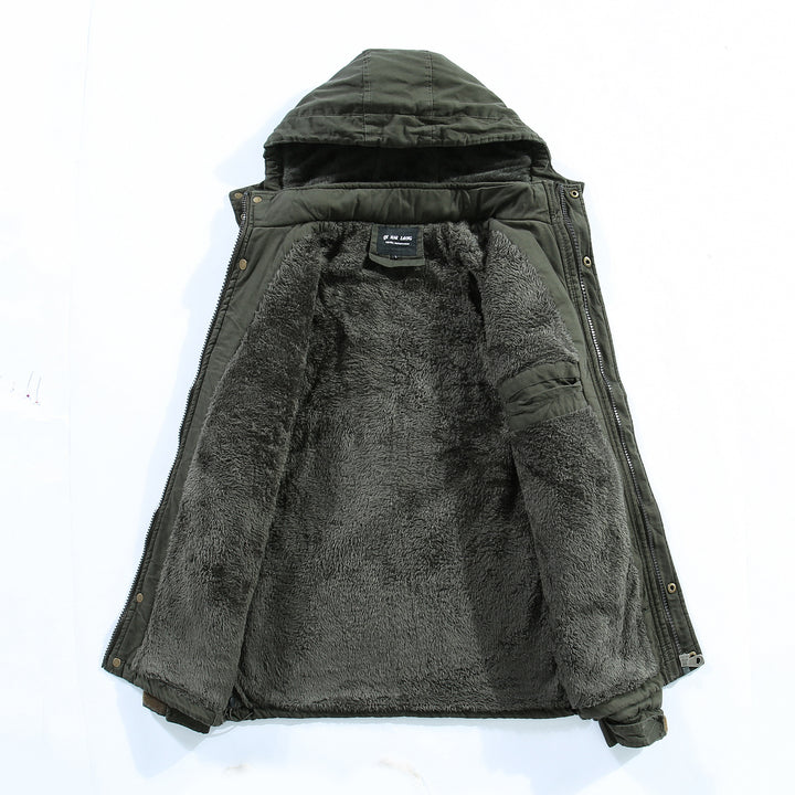 Herren Funktionale Winterjacke mit Kapuze Drune