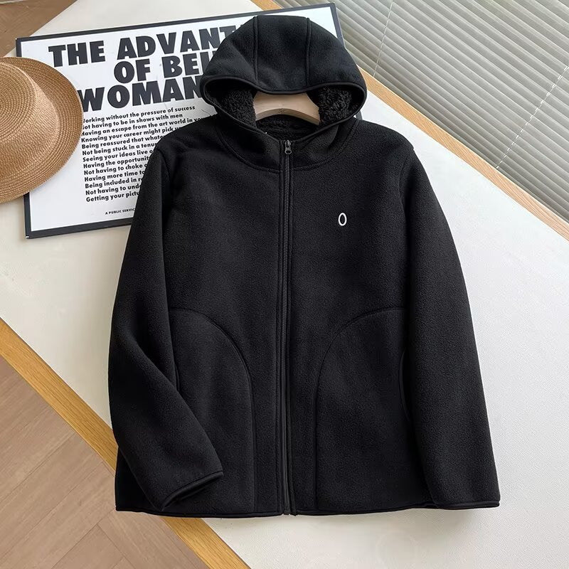 Damen warme Fleecejacke mit kuscheligem Innenfutter Drune