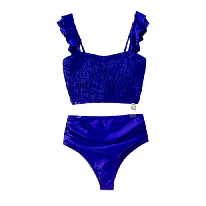 Damen Bikiniset mit hohem Taillenbund und eleganten Rüschendetails Drune