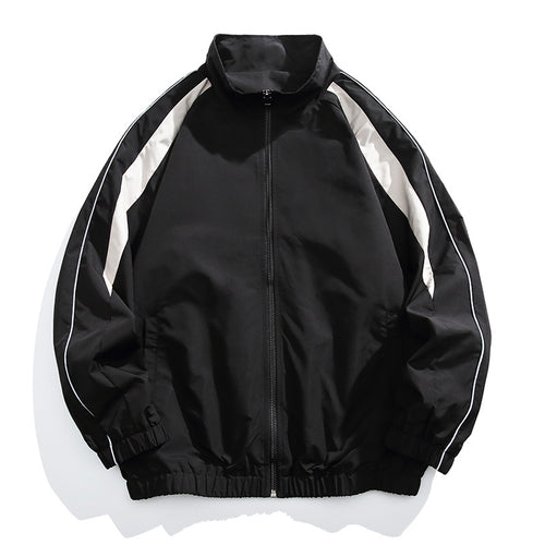 Herren Sportliche Trainingsjacke mit hohem Kragen Drune