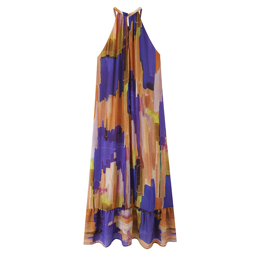 Damen Maxikleid mit modernem Farbverlauf Drune