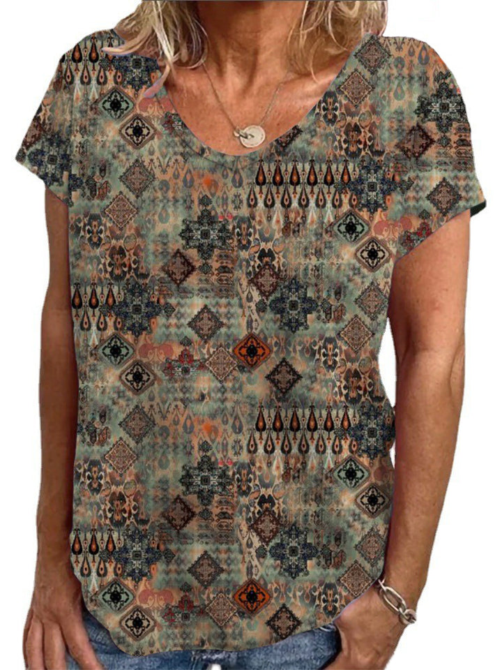 Damen T-Shirt mit einzigartigem Mandala-Design Drune