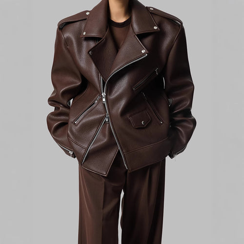 Damen Bikerjacke aus hochwertigem Leder Drune