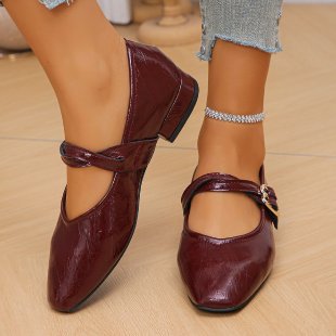 Damen Ballerinas mit dekorativer Schließe und elegantem Obermaterial Drune