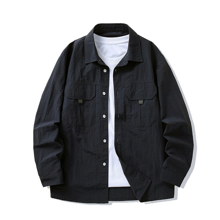 Herren Trendige und lässige Utility-Hemdjacke Drune