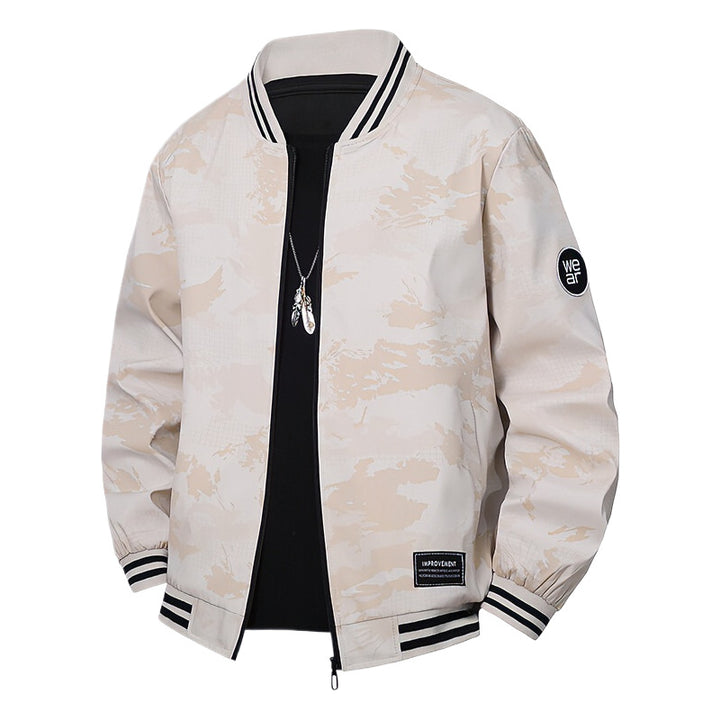 Herren Sportliche Bomberjacke mit kontrastierenden Details Drune